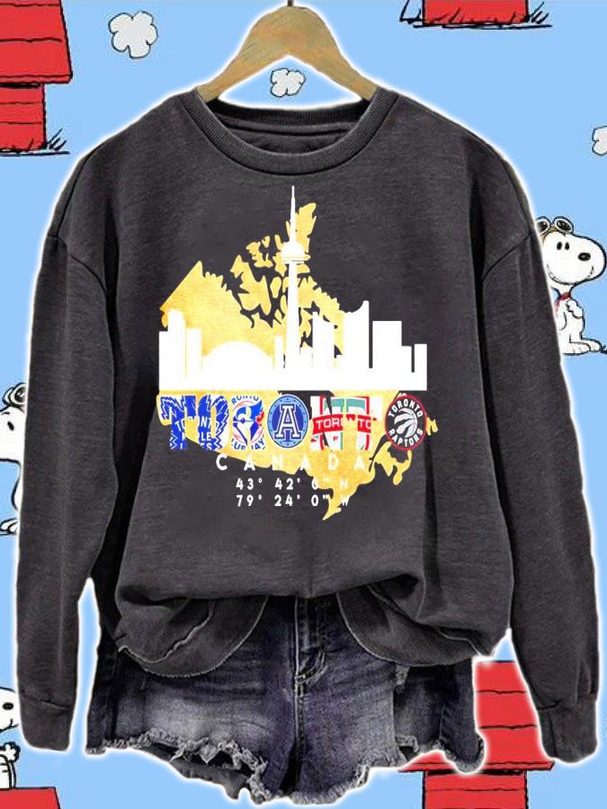 Toronto Blue Jays Maple Leafs Argonauts FC Raptors Canada shirt sweatshirt