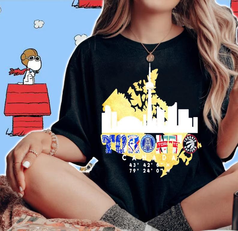 Toronto Blue Jays Maple Leafs Argonauts FC Raptors Canada shirt woman shirt