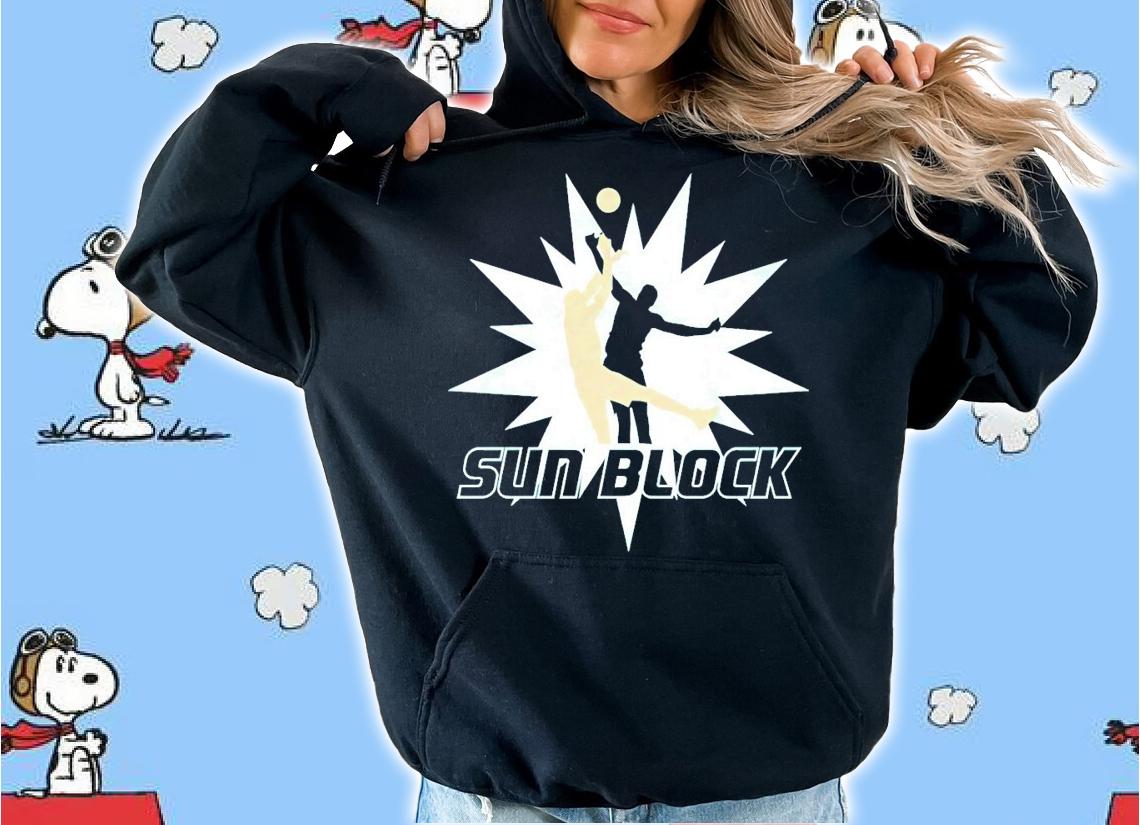 Sun Block basketball shirt hoodie