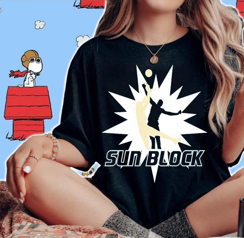 Sun Block basketball shirt woman shirt