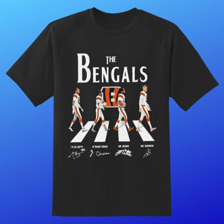 Limited Edition Cincinnati Bengals Abbey Road Autographed Shirt