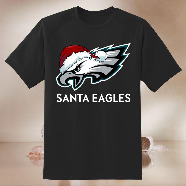 Official Philadelphia Eagles Santa Hat Christmas Shirt Gift Fan
