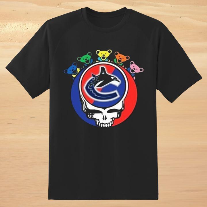 Premium Grateful Dead Bears Vancouver Canucks Hockey T-Shirt