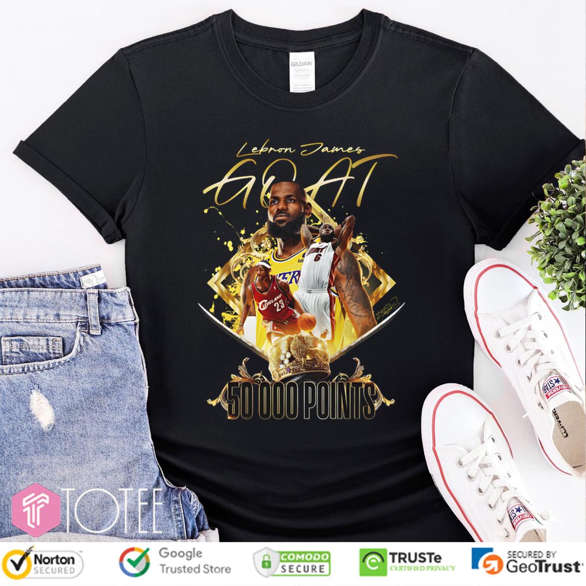 Lebron James Goat 50000 Points Shirt