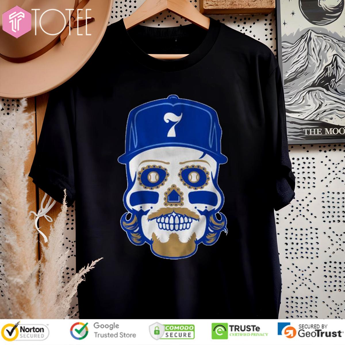 Bobby Witt Jr. Sugar Skull Kansas City Royals T-Shirt