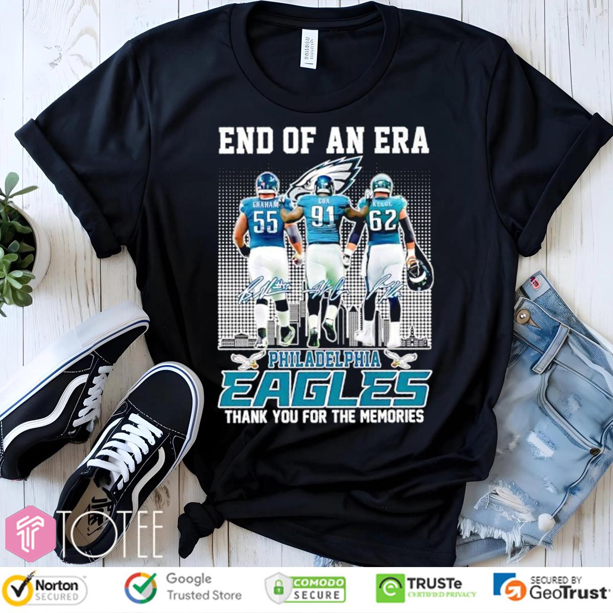 End Of An Era Philadelphia Eagles NFL Thank You For The Memories T-Shirt