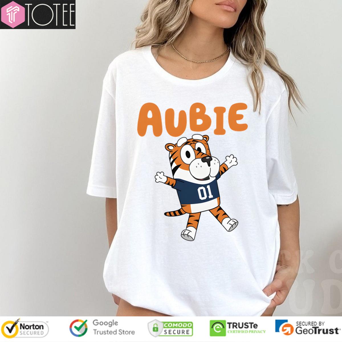 Aubie Tiger Bluey Muffin Heeler Auburn Tigers T-Shirt
