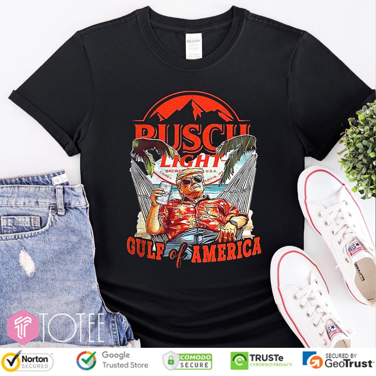 Trump Busch Light Gulf Of America Beer Lover T-Shirt