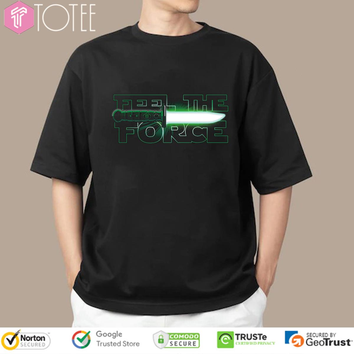 Feel The Force Knife Green Star Wars T-Shirt