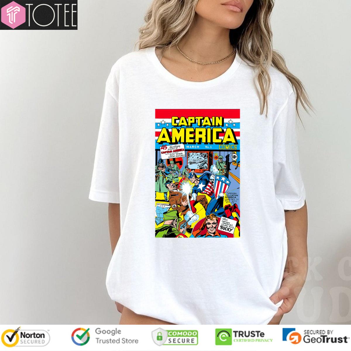 Original Captain America Punching Hitler Shirt