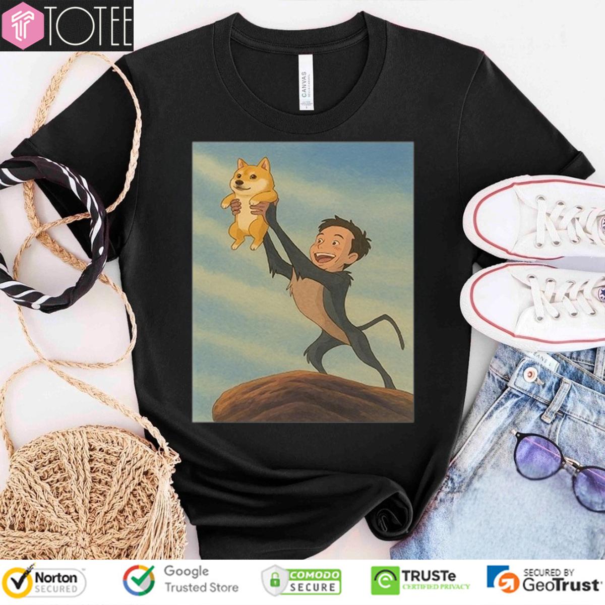 The Lion King Parody Elon Musk Doge T-Shirt