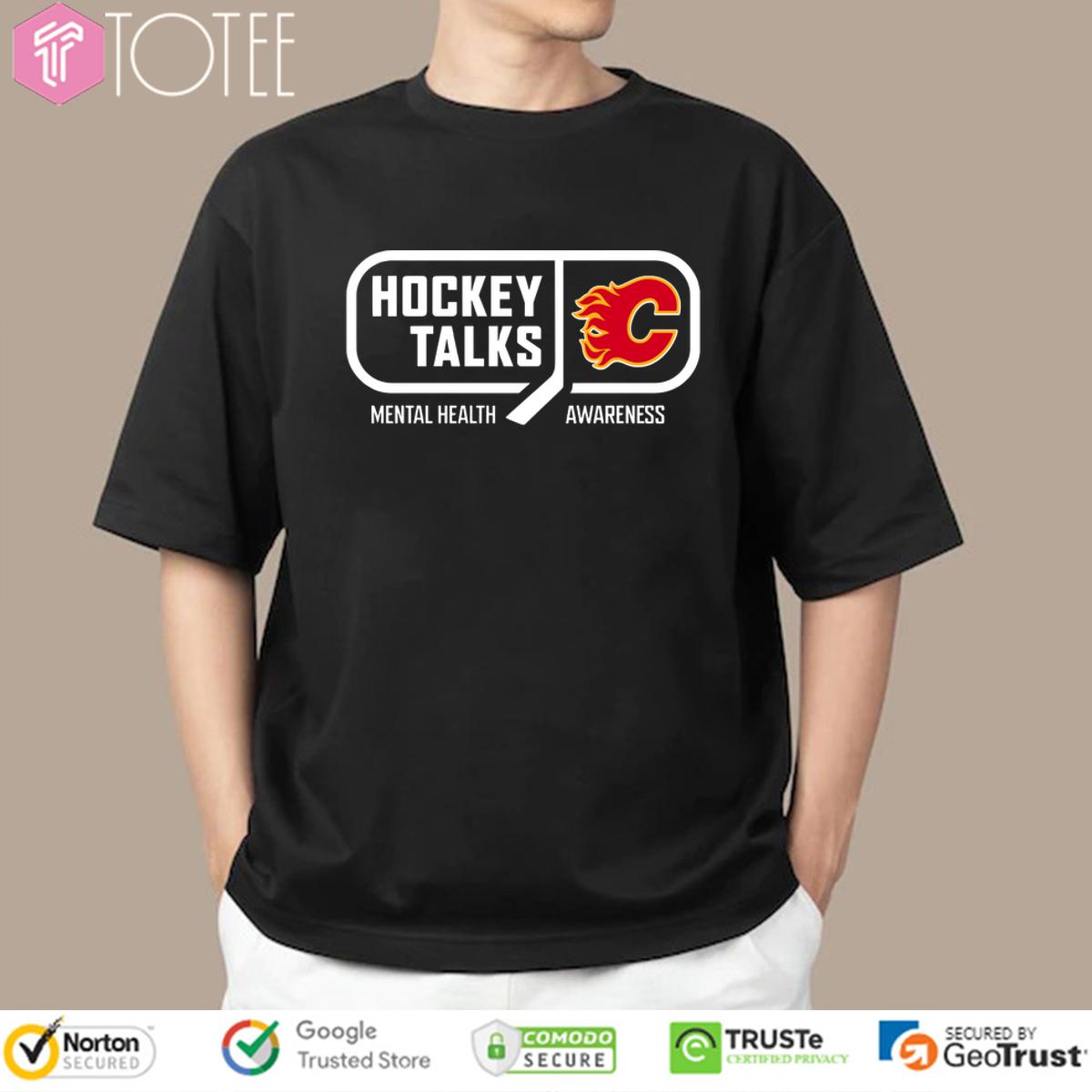 Calgary Flames Hockey Talks Mental Health Awareness Shirt