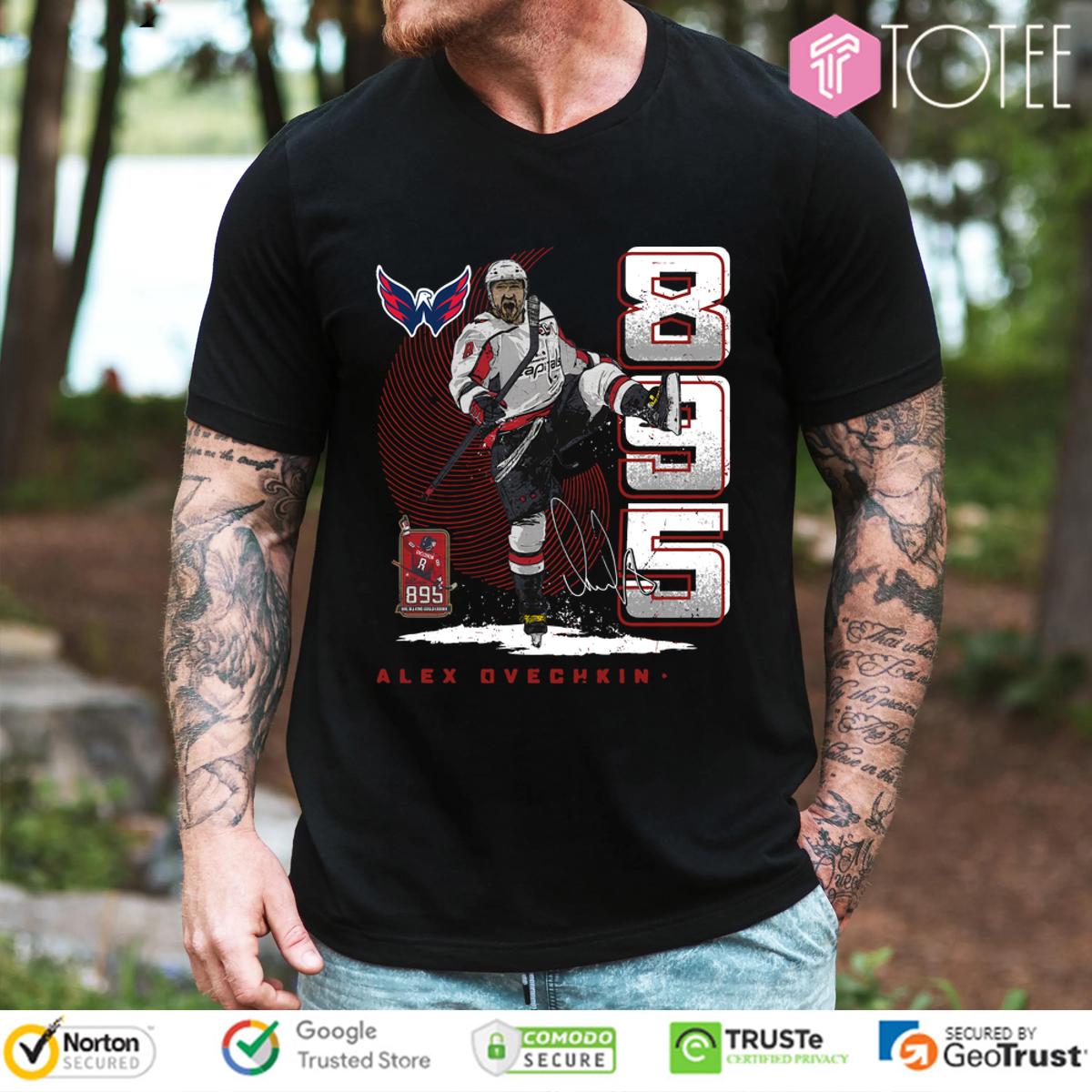 Score Big! Alex Ovechkin 895 Goals Shirt - Own the Legend!