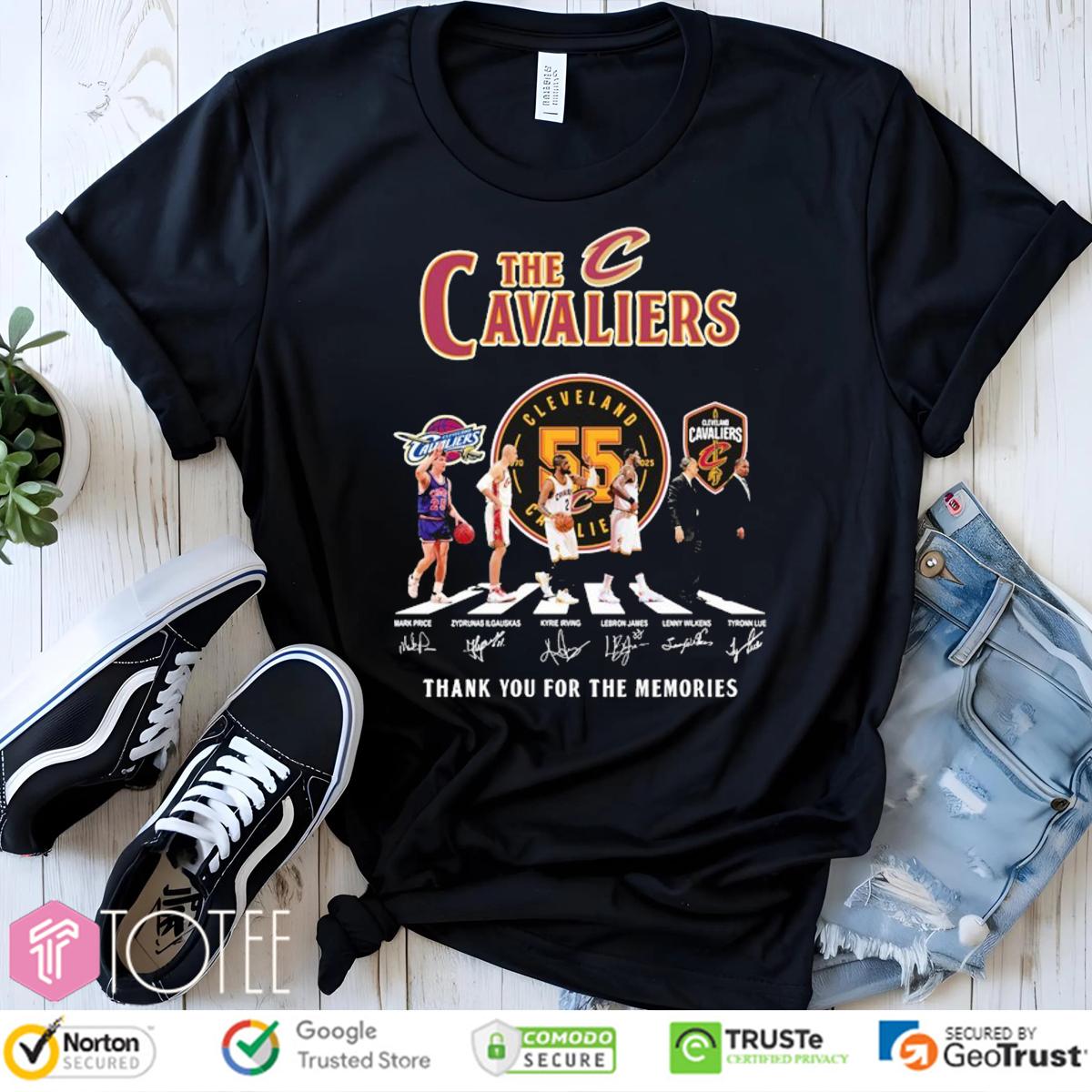 The Cleveland Cavaliers Abbey Road Signatures t-shirt