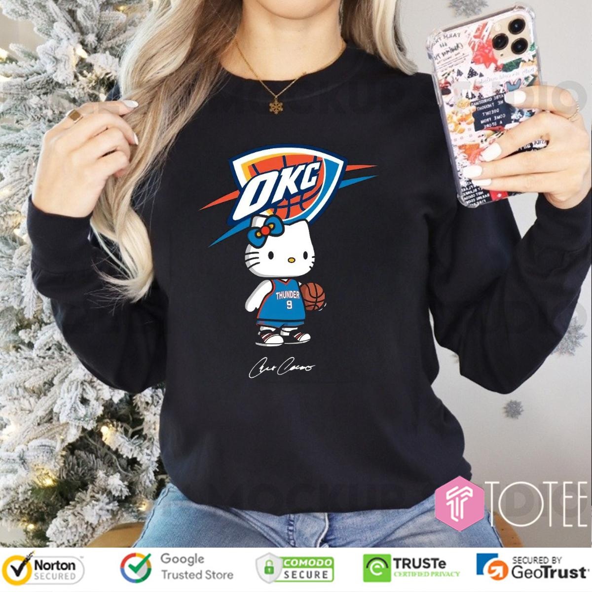 Oklahoma City Thunder Alex Caruso Hello Kitty Signature Long Sleeve