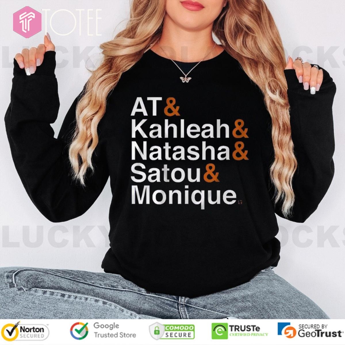 Phoenix Mercury Players Names At Kahleah Natasha Satou Monique Long Sleeve