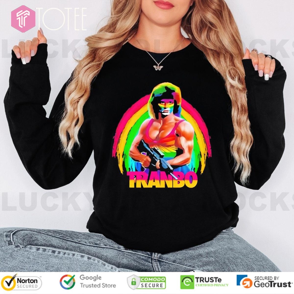 Tranbo John Rambo Lgbt Pride Rainbow Long Sleeve