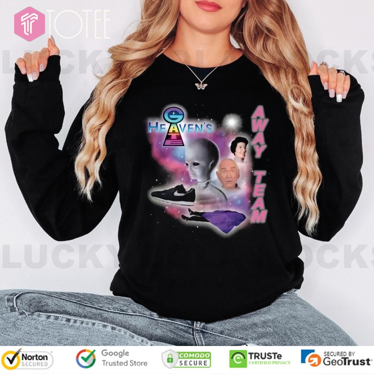 Heavens Gate Away Retro Bootleg Long Sleeve