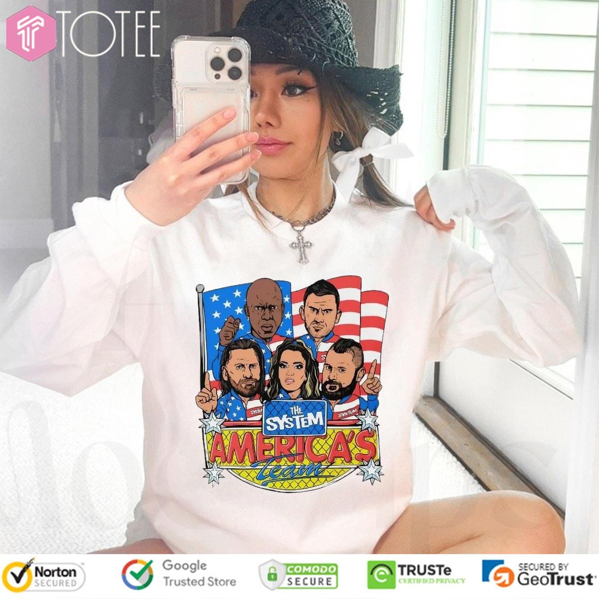 The System Americas Team Ver Cartoon Long Sleeve