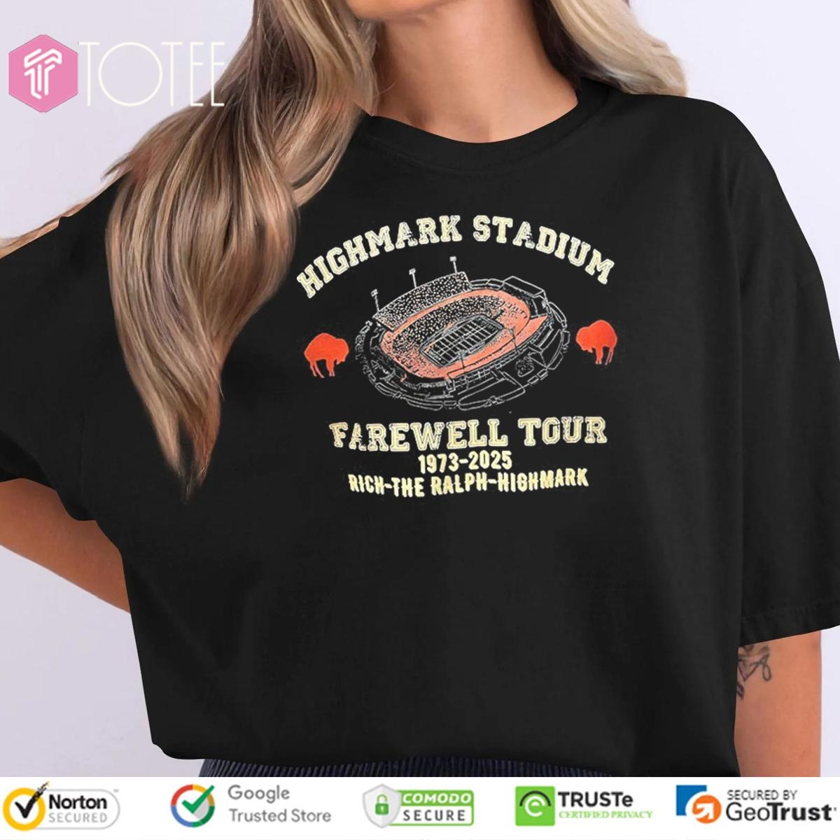 Buffalo Bills Farewell Tour 1973-2025 Rich The Ralph Highmark Stadium T-shirt