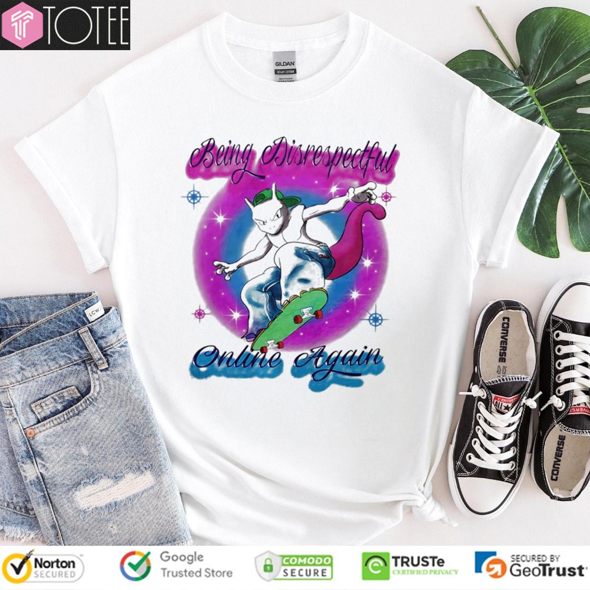 Pokemon Mewtwo Being Disrespectful Online Again Retro T-shirt
