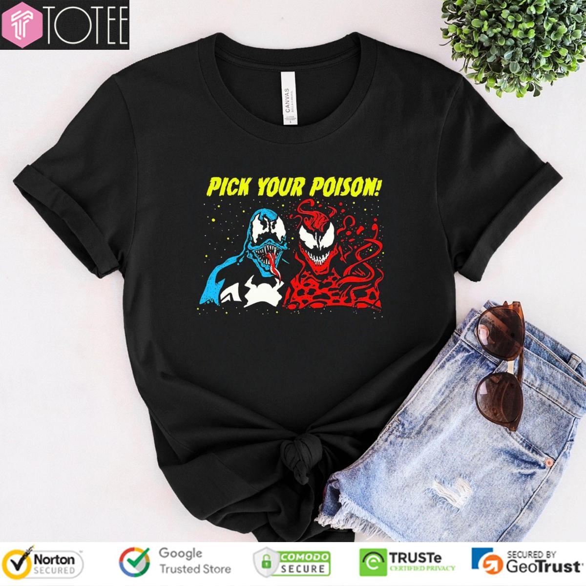 Marvel Venom Carnage Pick Your Poison T-shirt