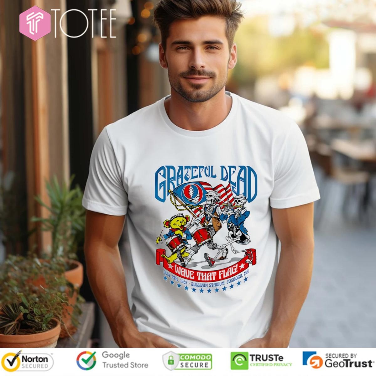 Grateful Dead Wave That Flag Happy 4Th Of July T-shirt