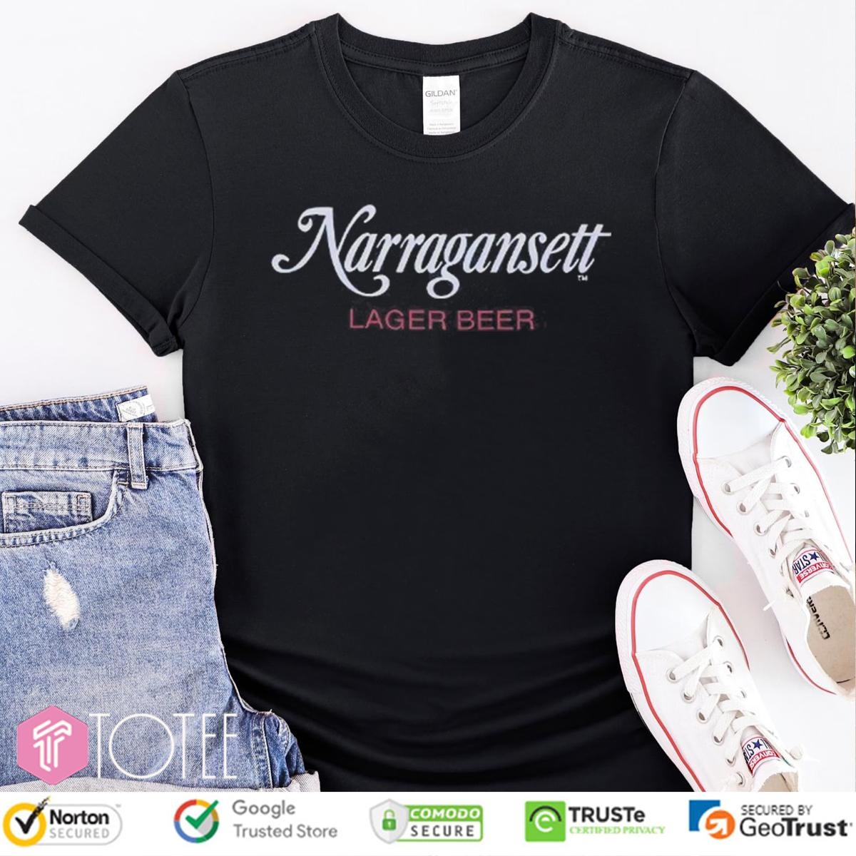Narragansett Lager Beer Jaws T-shirt