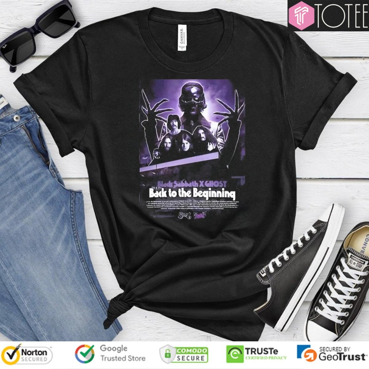 Black Sabbath Ghost Back To The Beginning Show 2025 T-shirt