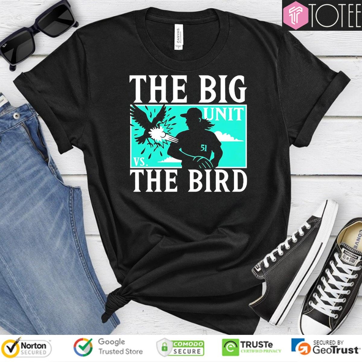 The Big Unit Randy Johnson Arizona Diamondbacks The Bird T-shirt