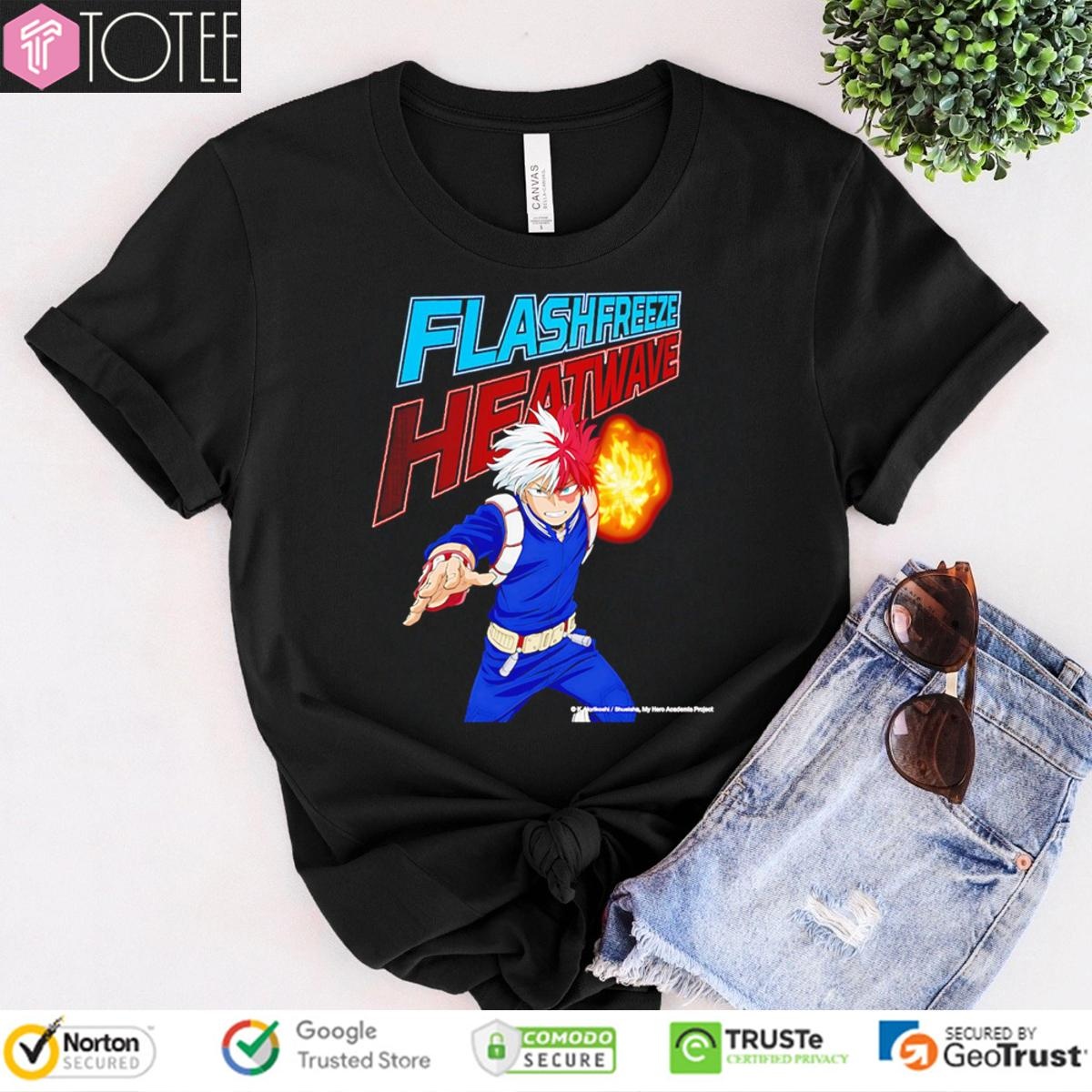 Todoroki Shoto Flashfreeze Heatwave My Hero Academia T-shirt