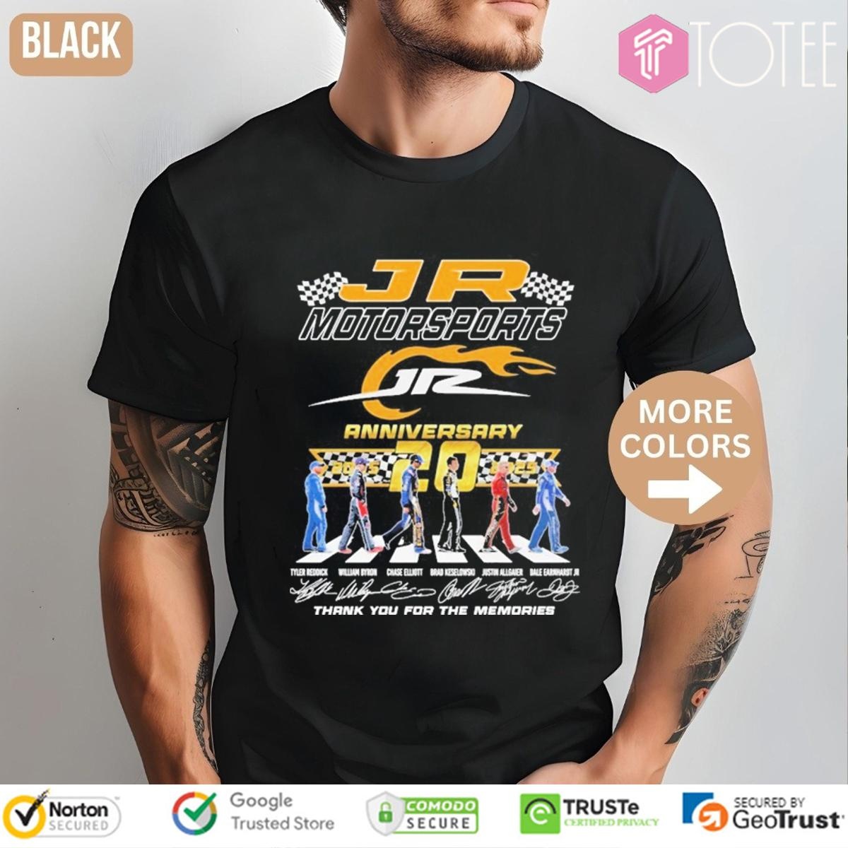 20Th Anniversary 2005-2025 Jr Motorsports Abbey Road Signatures T-shirt