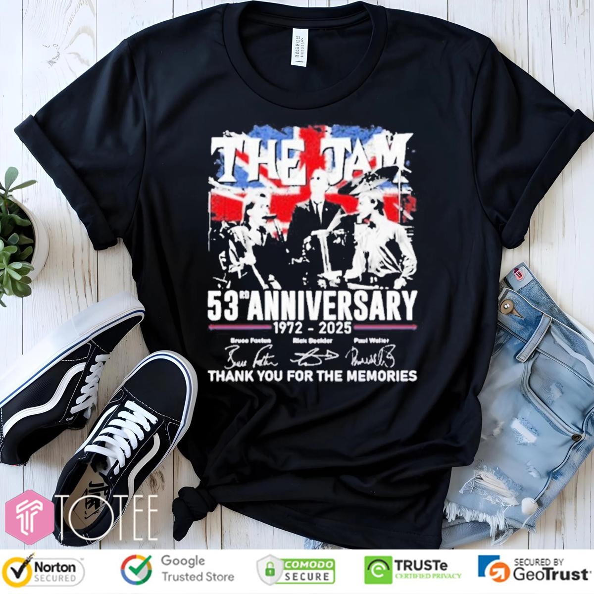 53Rd Anniversary 1972-2025 The Jam Signatures T-shirt