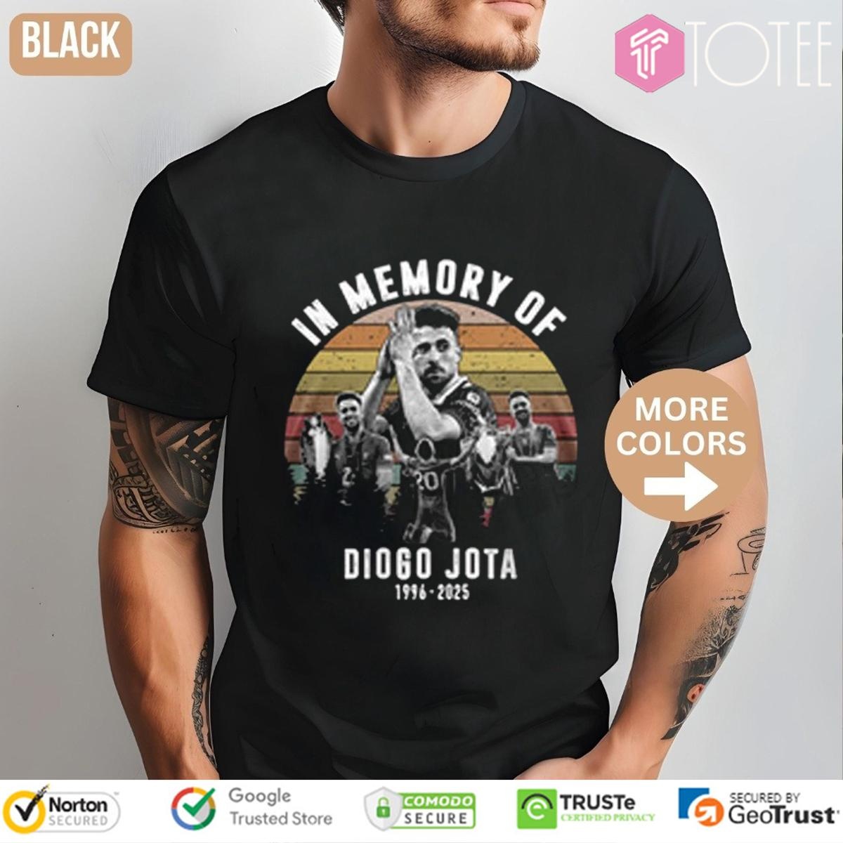 In Memory Of Diogo Jota 1996-2025 Vintage Sunset T-shirt