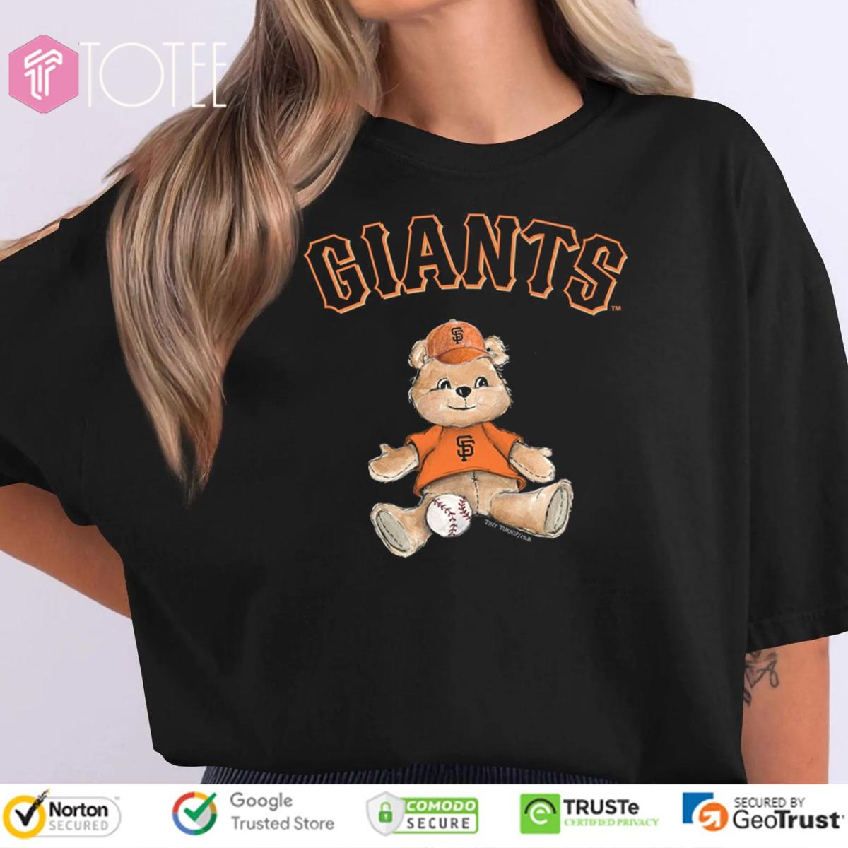 Tiny Turnip Teddy Bear X San Francisco Giants Baseball T-shirt